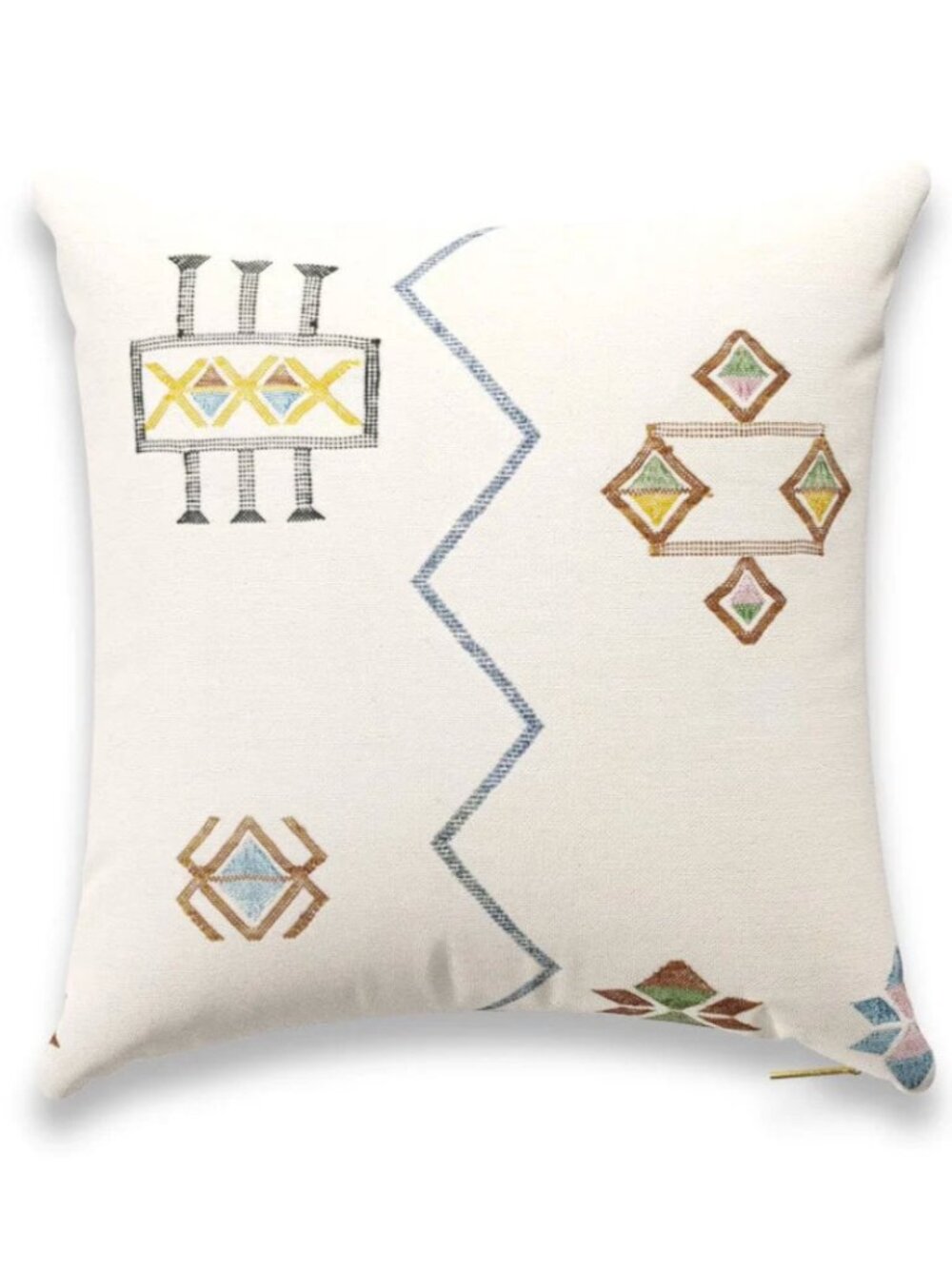 St. Frank Ecru Cactus Silk Pillow Covers 26"x26"